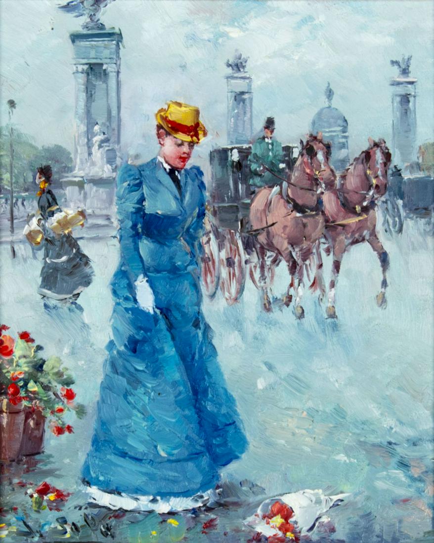 Juan De La Cruz Soler (Spain,b 1951) oil painting (1 of 12)