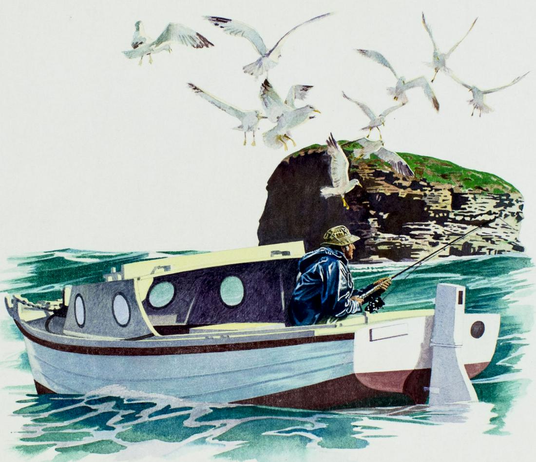 Brian Clinton (Australia,b 1942) watercolor painting (1 of 12)