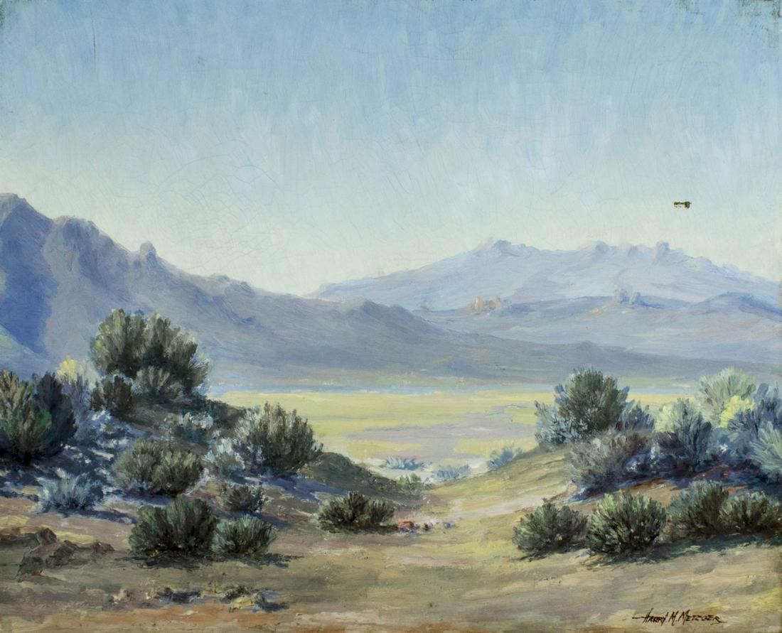 Harry Metzger (NV,1899-1978) oil painting (1 of 12)