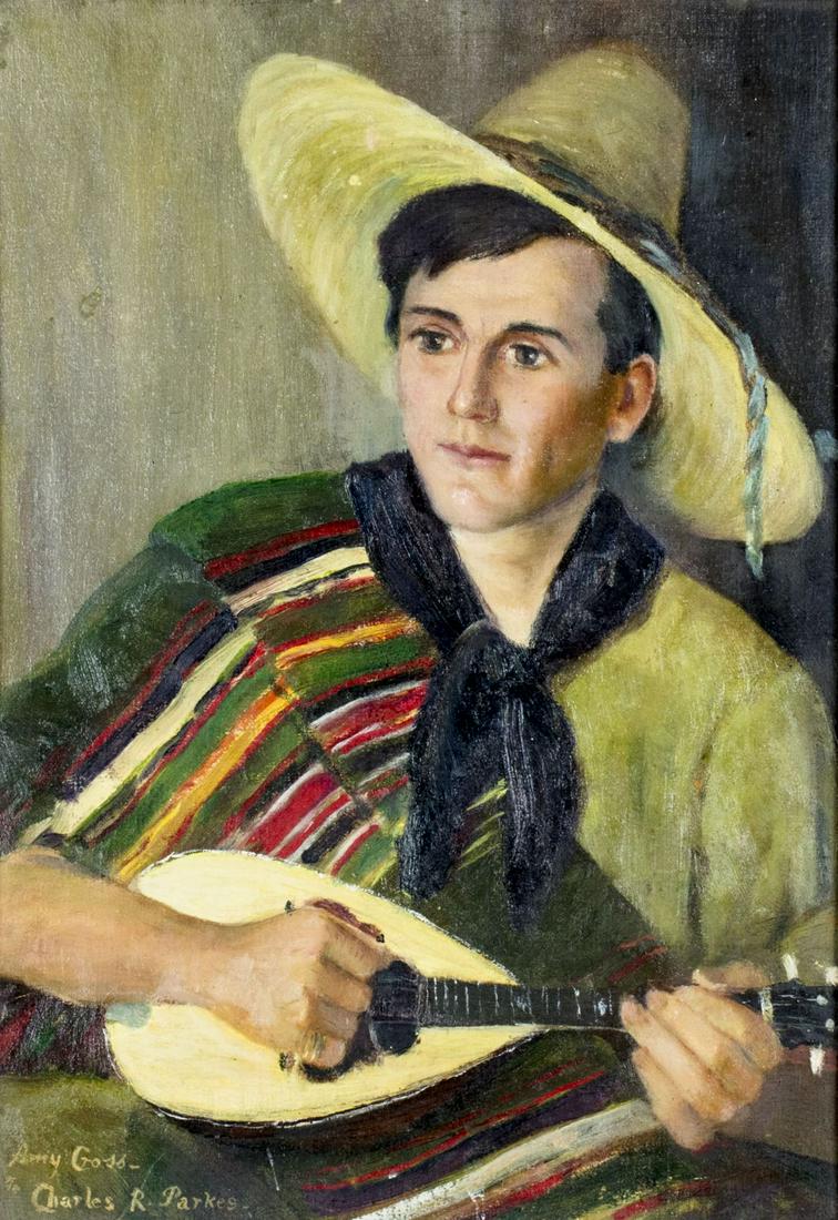 Amy Cross (NY,WI,1856-1939) oil painting antique (1 of 12)