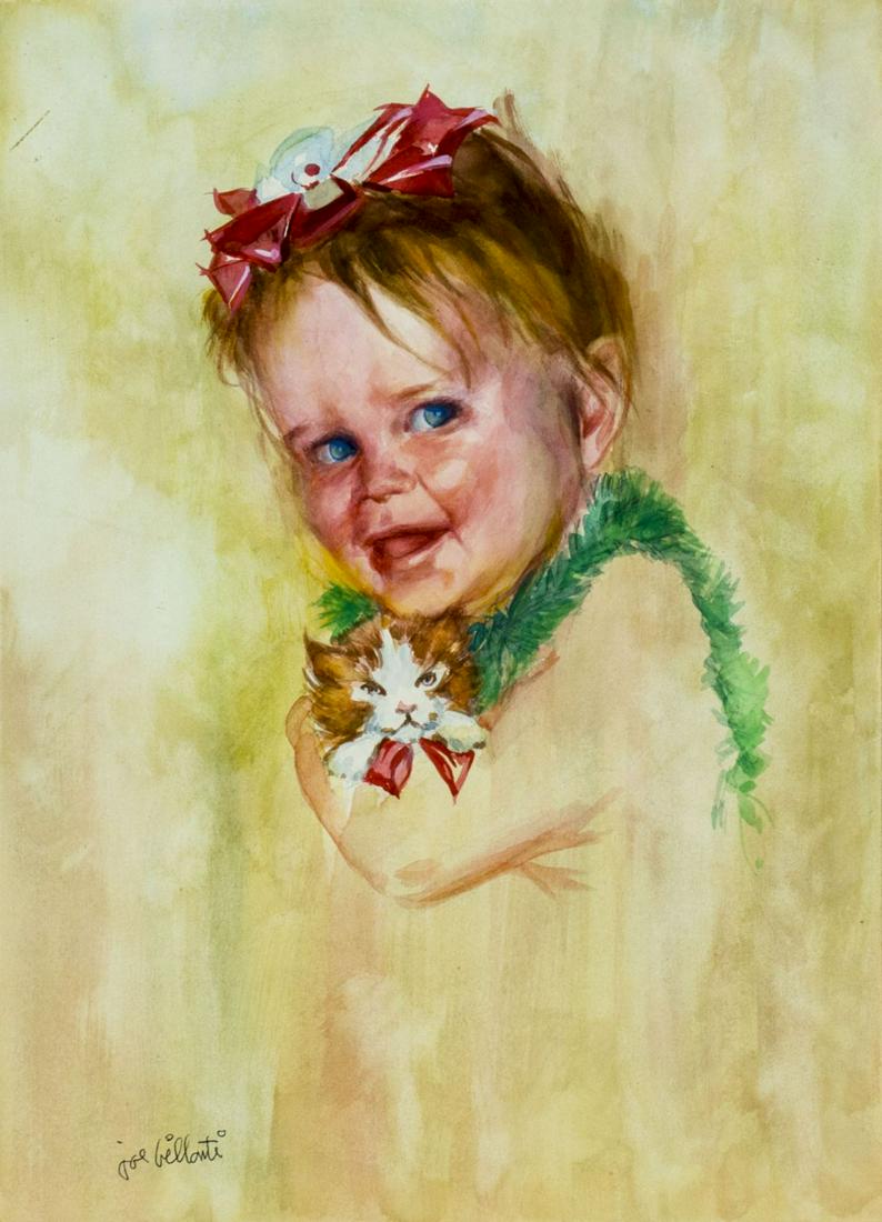 Joseph Billanti (NY,FL,1925-2010) watercolor painting (1 of 12)