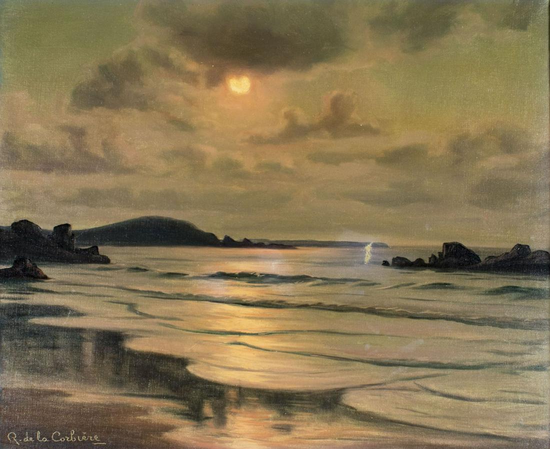 Roger De la Corbiere (France,1893-1974) oil painting (1 of 12)