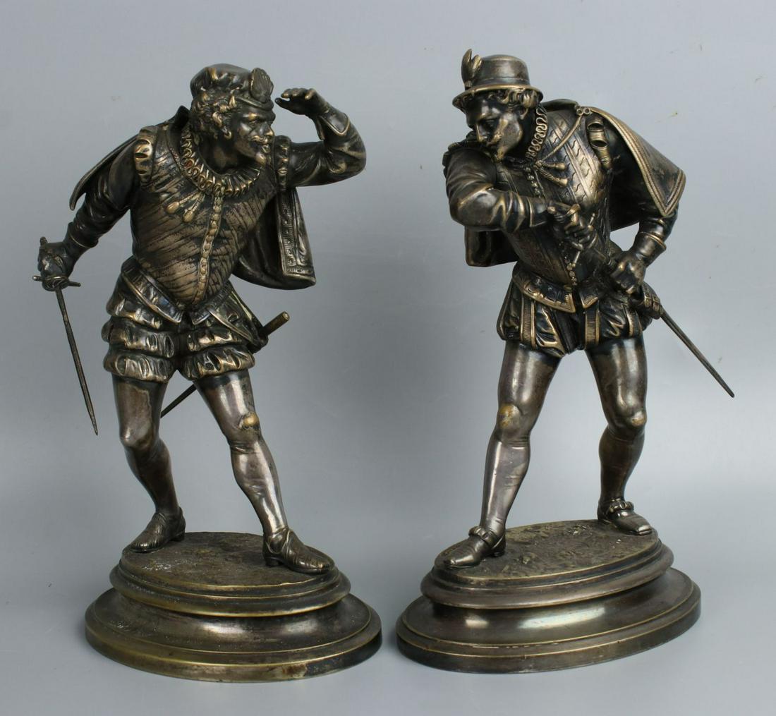 Emile Guillemin (French,1841-1907) Bronze Soldiers Duel (1 of 20)