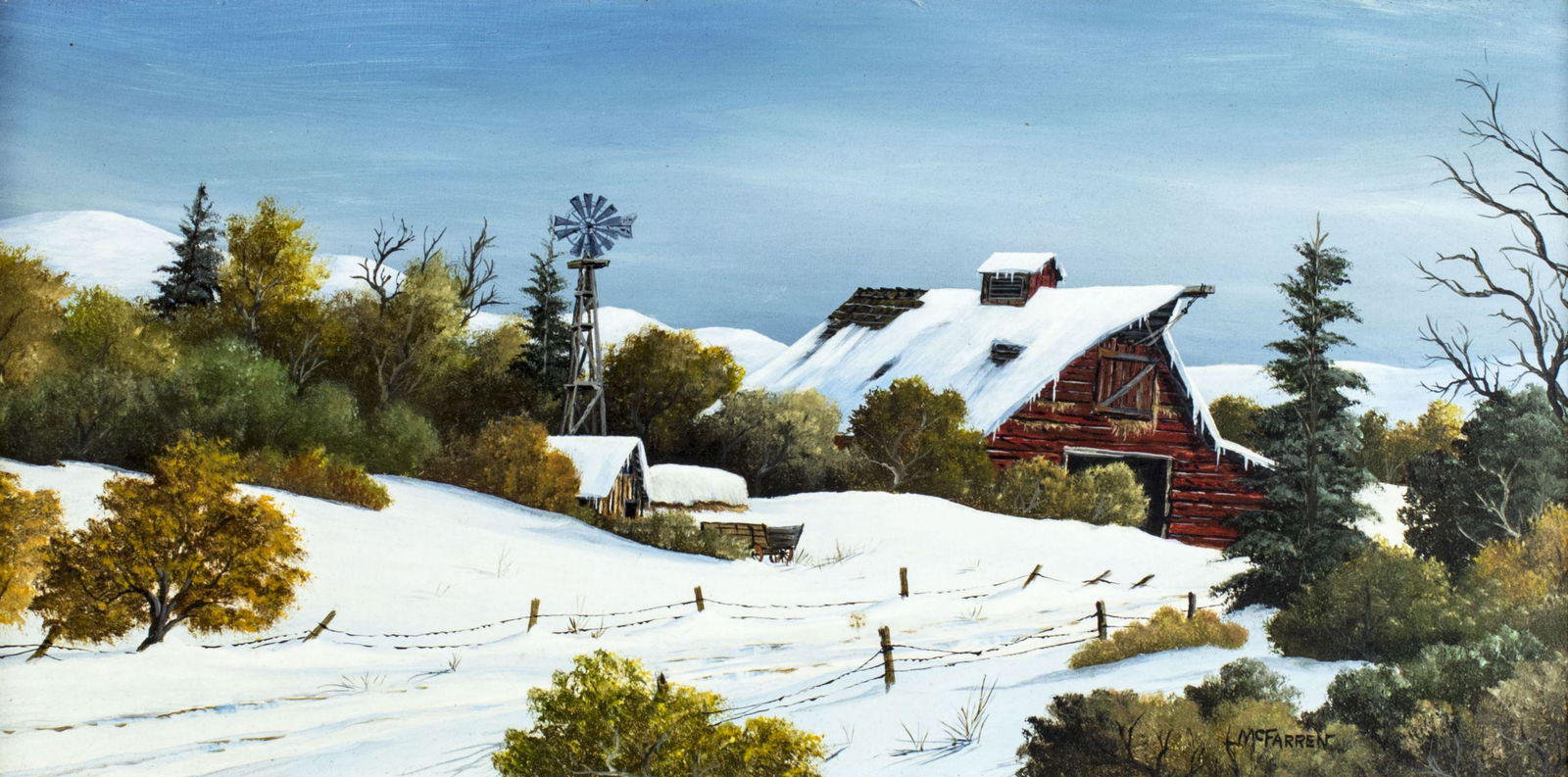 Robert F McFarren (CA,MI,1917-1997) oil painting (1 of 12)