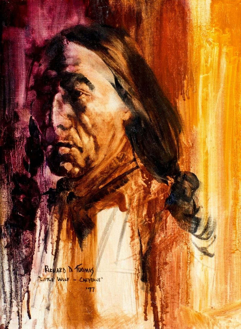 Richard D Thomas (MT,CA,1939-2019) oil painting (1 of 10)