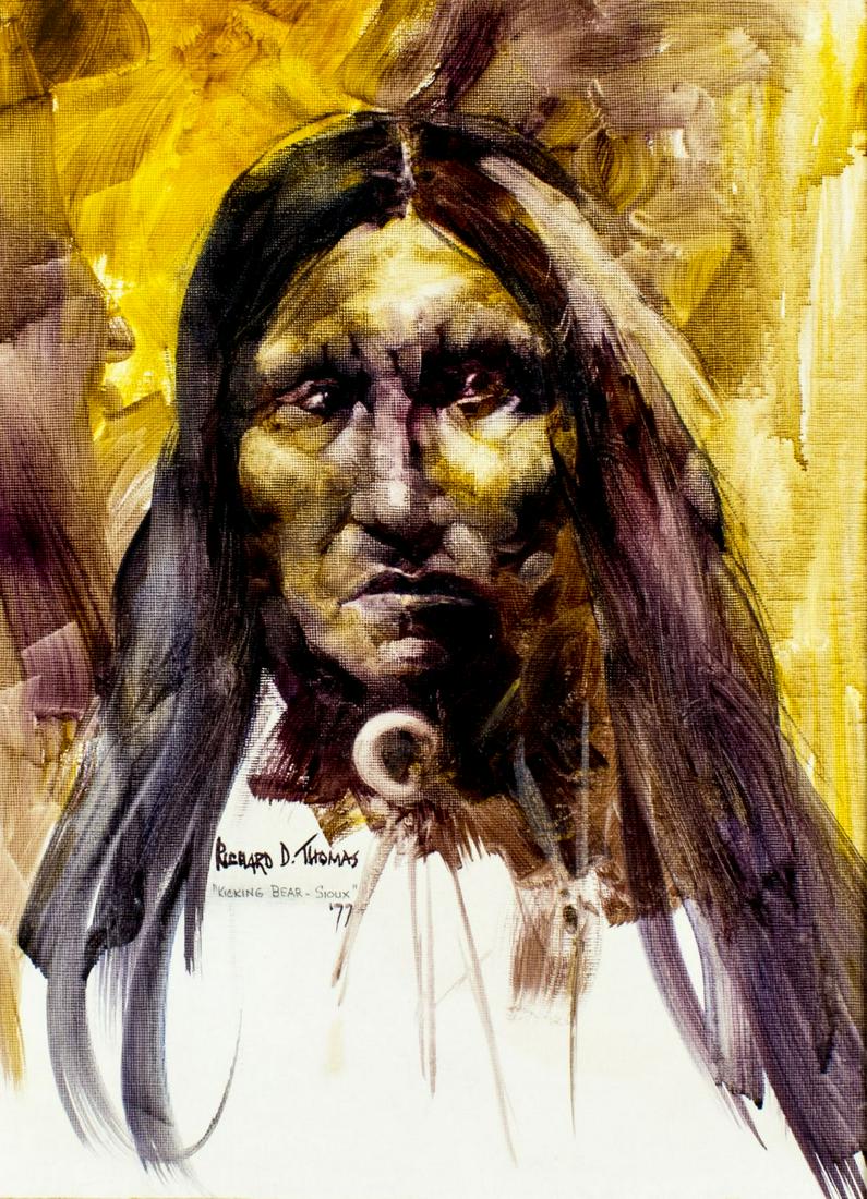 Richard D Thomas (MT,CA,1939-2019) oil painting (1 of 12)
