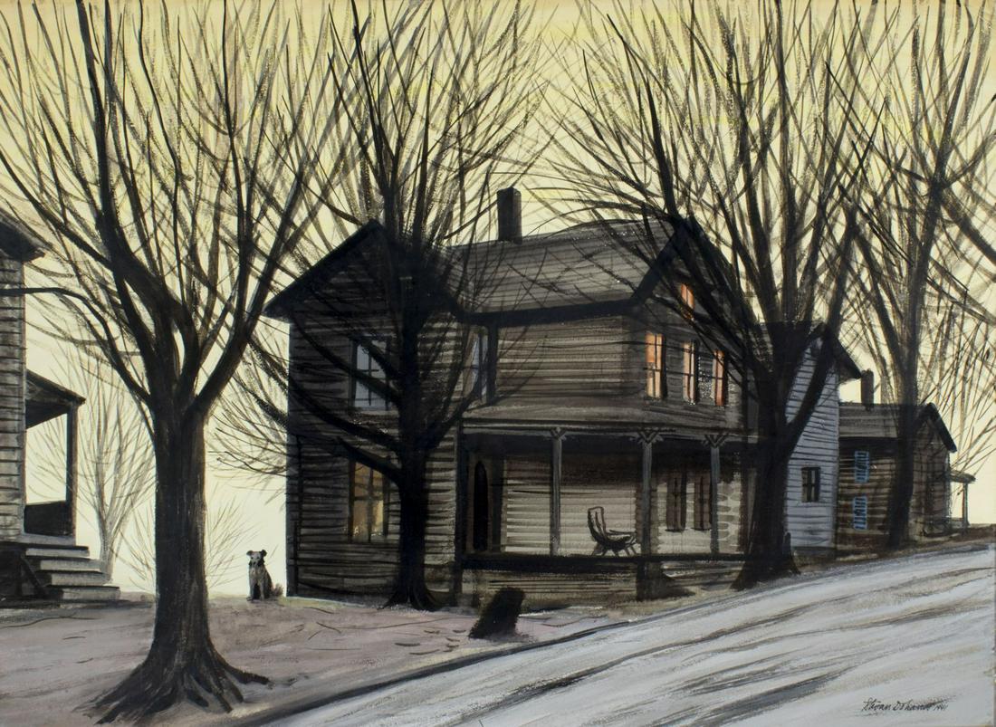 Stevan Dohanos (CT,OH,1907-1994) gouache painting (1 of 12)