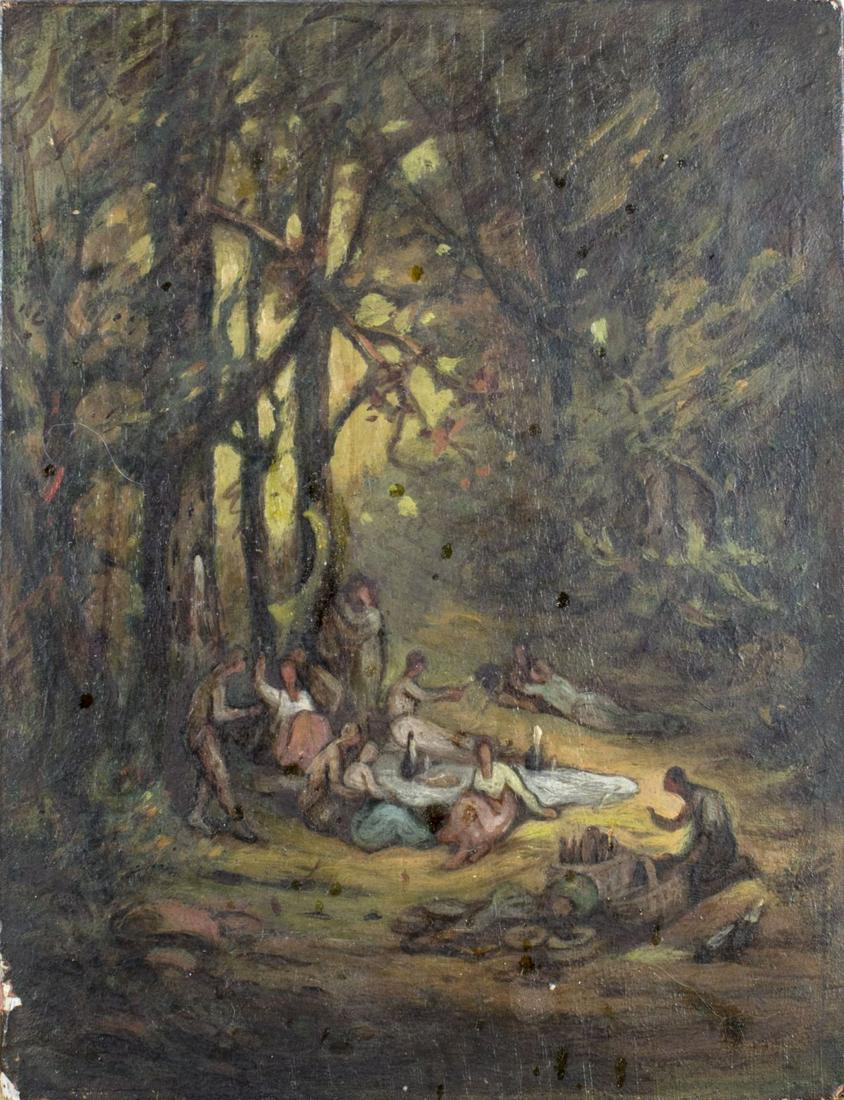 Antique 19C oil painting (1 of 11)