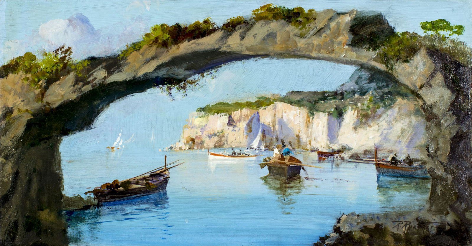 Raimondo Roberti (Italy,b 1947) oil painting (1 of 12)