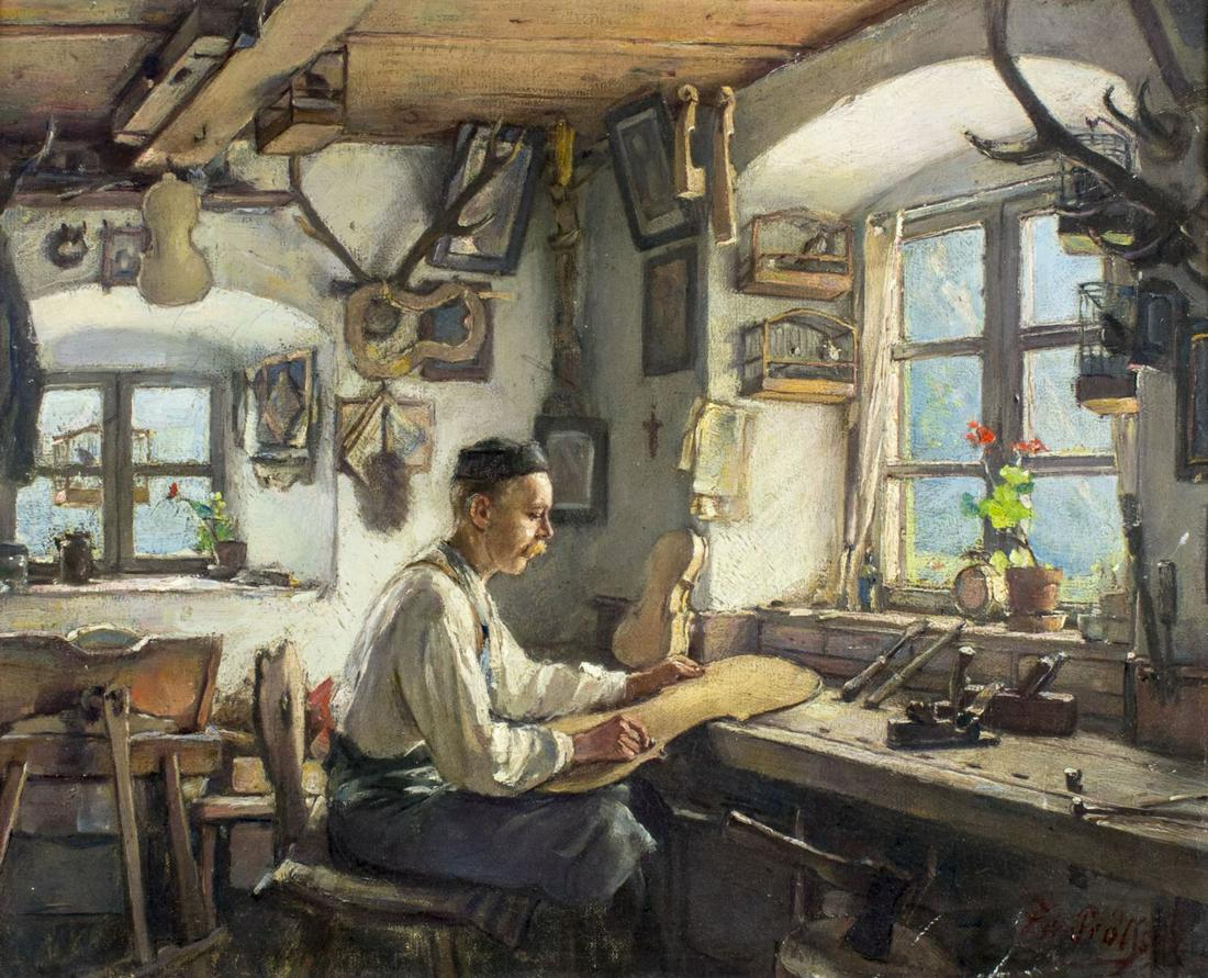 Friedrich Prolls (German,1855-1934) oil painting (1 of 12)