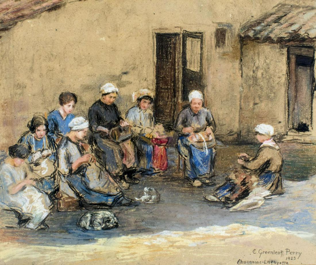 Clara Greenleaf Perry (MA,DC,France,1871-1960) pastel (1 of 12)