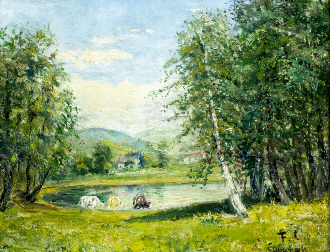 Franklin Courter (MI,NJ,1854-1947) oil painting (1 of 11)