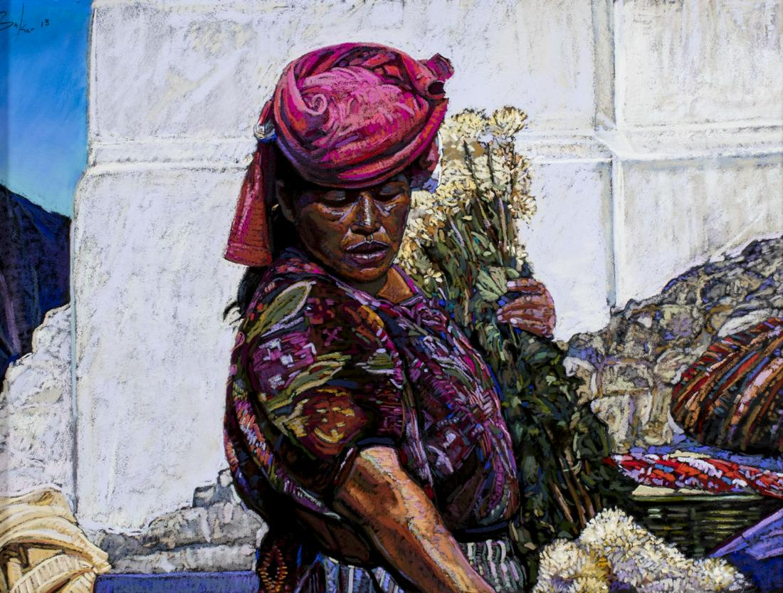 Bill Baker (NM,born 1961) pastel painting (1 of 10)