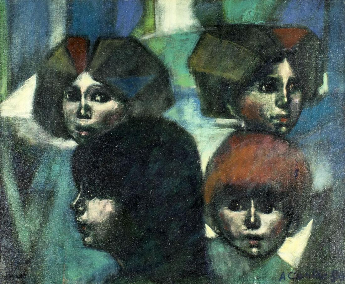 Angel Cestac (US,b 1948) oil painting (1 of 12)