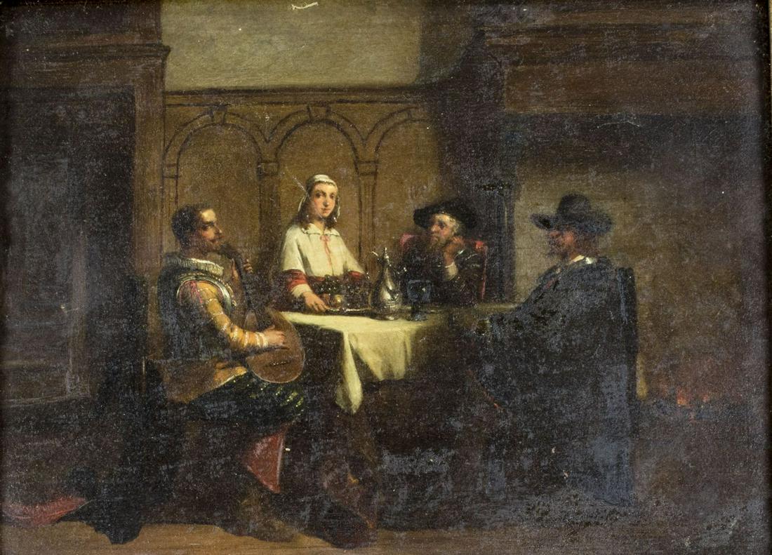 Hendricus Scheeres (Dutch,1829-1864) oil painting (1 of 12)