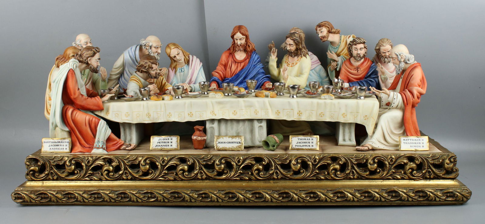 33" Capodimonte Cortese Figurine "Last Supper" (1 of 10)