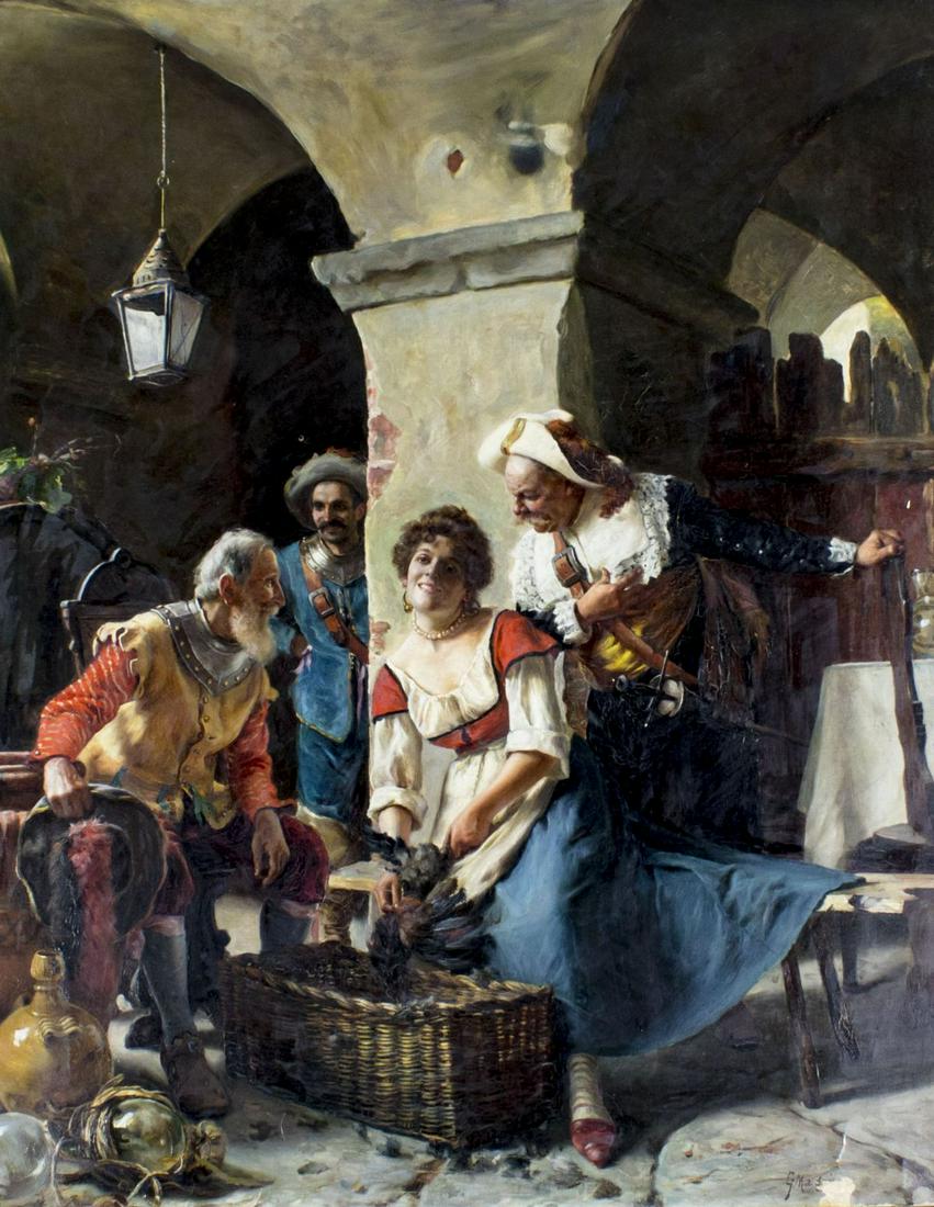 Giuseppe Magni (Italy,1869-1956) oil painting (1 of 20)