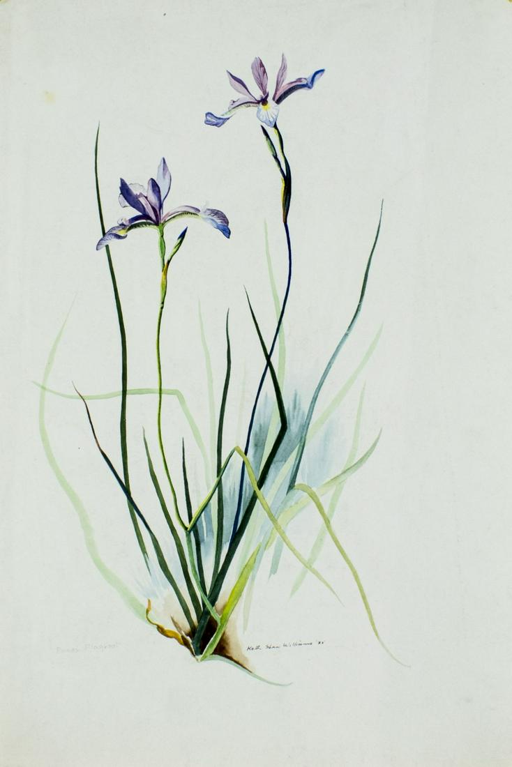 Keith Williams (NY,MI,1906-1951) watercolor painting (1 of 12)