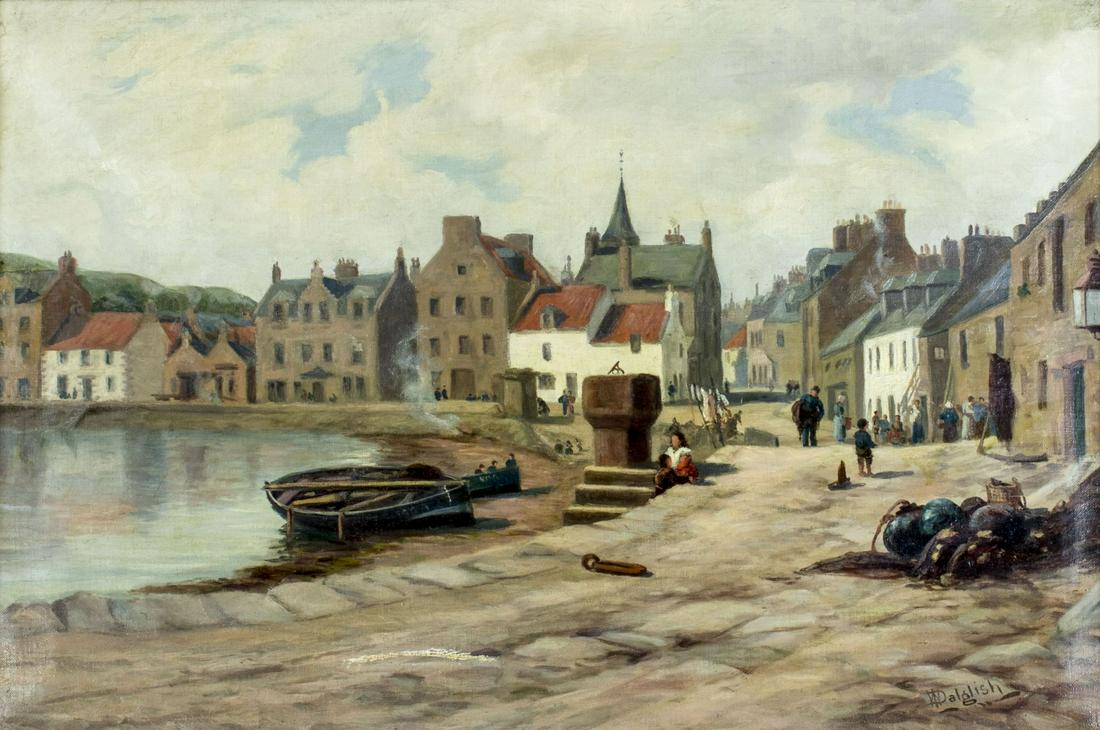 William Dalglish (UK,1860-1909) oil painting antique (1 of 16)
