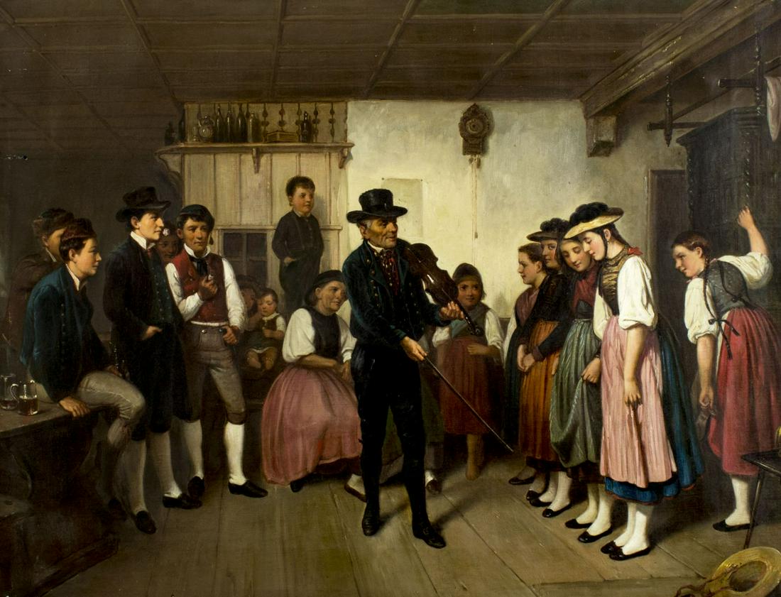 Benjamin Vautier Elder (Swiss, Germany,1829-1898) oil (1 of 19)