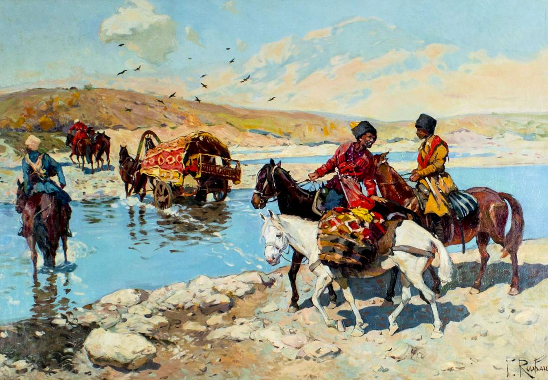 ATTR Franz Roubaud (Russia,Germany,1856-1928) oil (1 of 15)