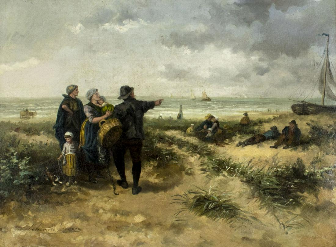 Elchanon Leonardus Verveer (Dutch,1826-1900) oil (1 of 14)