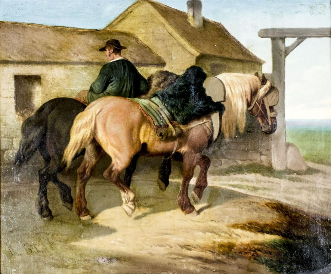 Theodore Fort (France,1810-1896) oil painting antique (1 of 17)