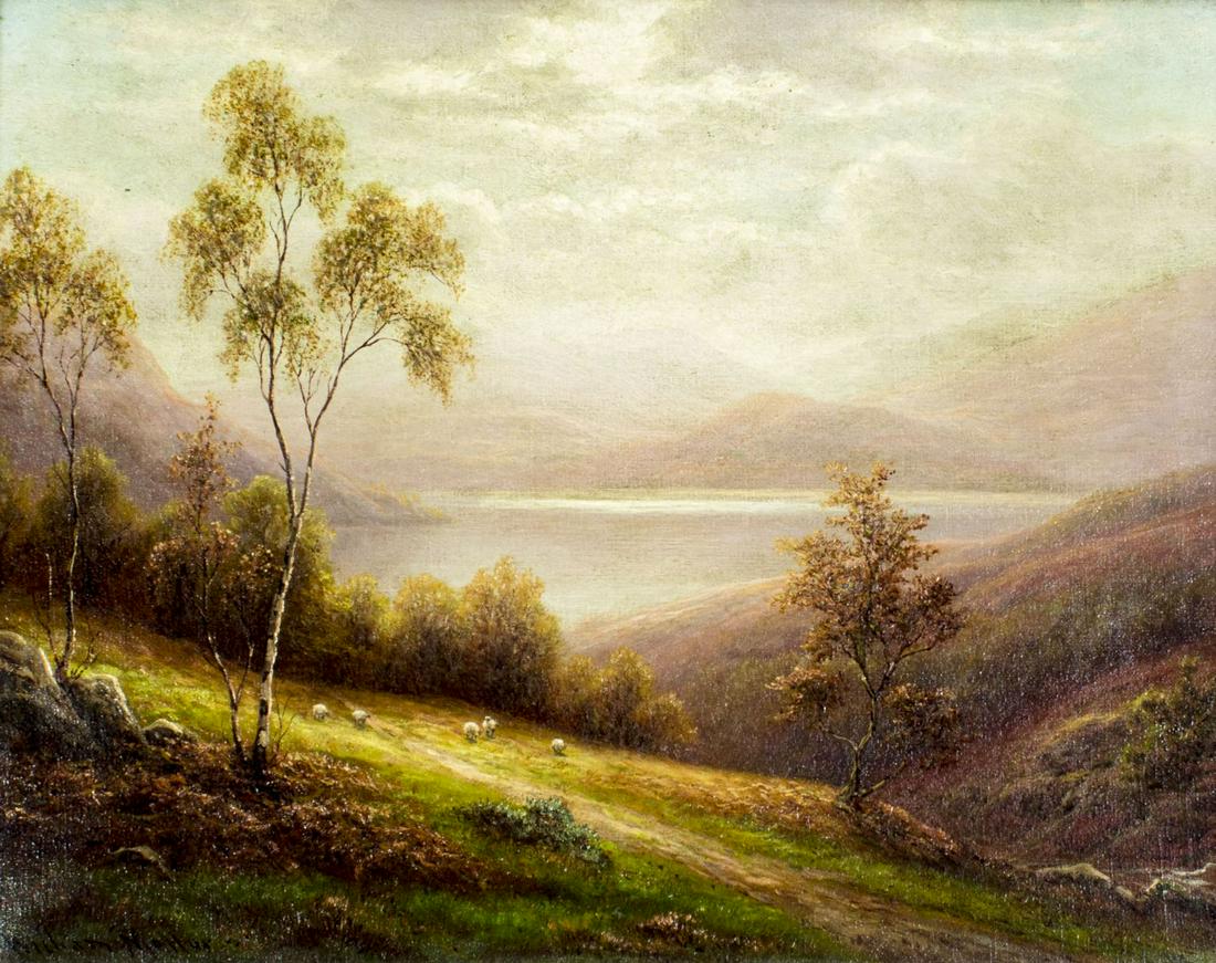 William Mellor (UK,1851-1931) oil painting antique (1 of 12)