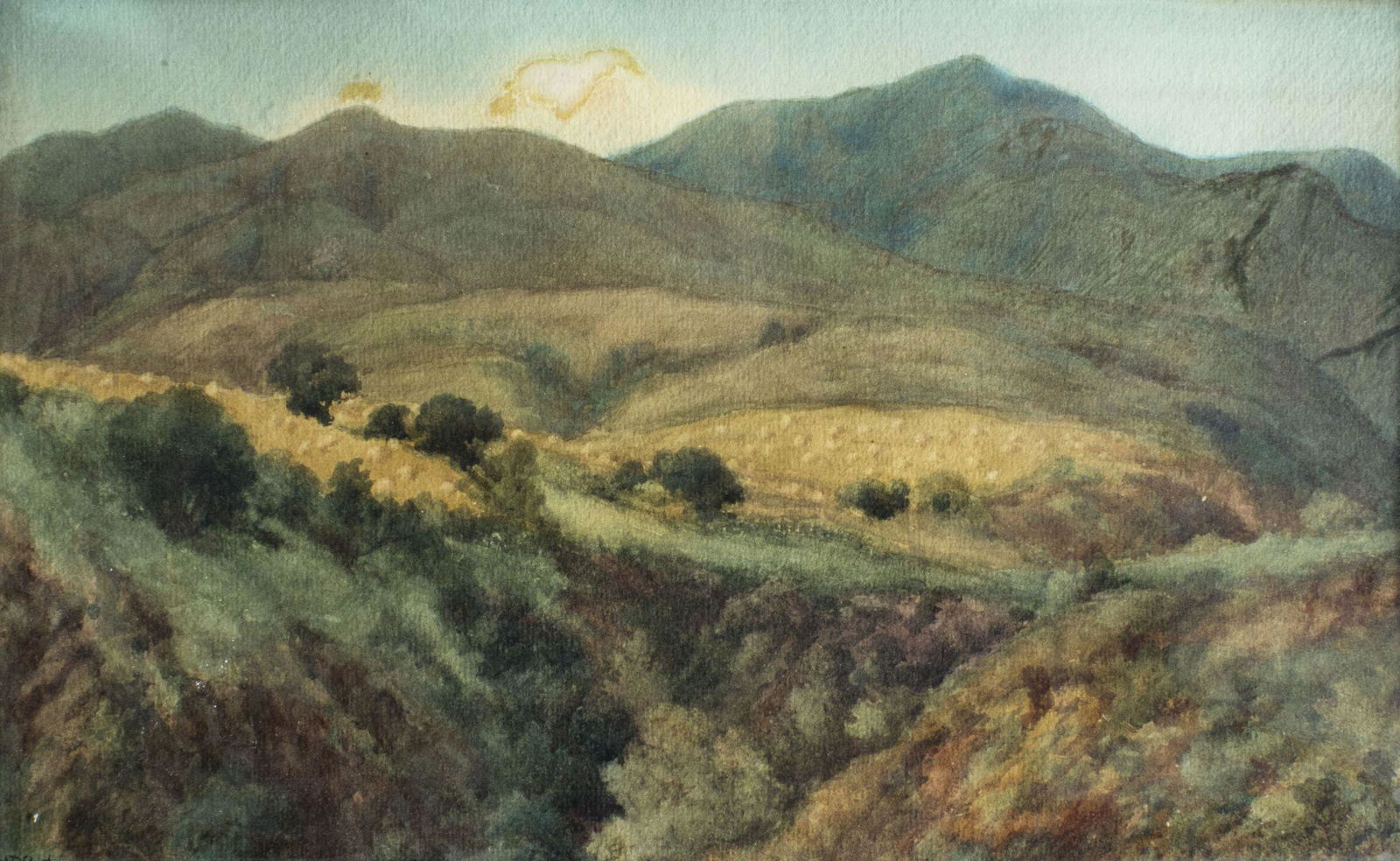 William Raymond Eaton (CA,RI,1848-1922) watercolor (1 of 17)