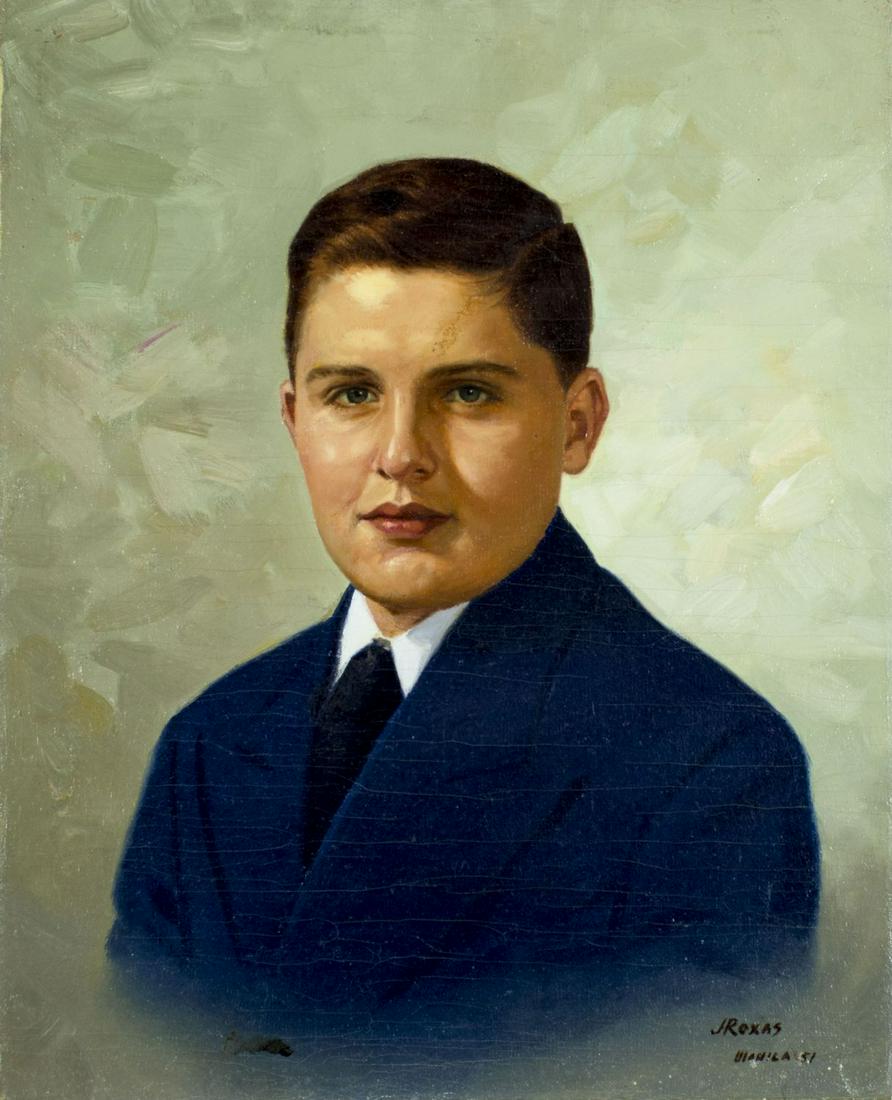 J Roxas (Philippines,mid 20C) oil painting antique (1 of 12)