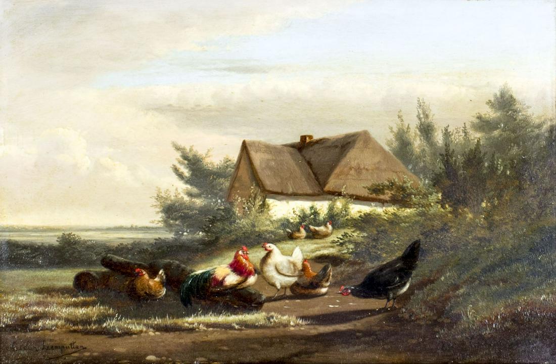 Cornelis van Leemputten (Belgian,Dutch,1841-1902) oil (1 of 12)