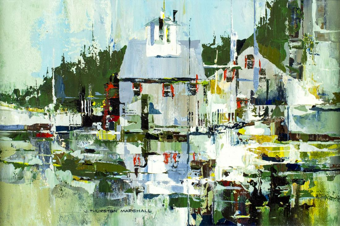 J Thurston Marshall (MA,1908-1982) oil painting (1 of 12)