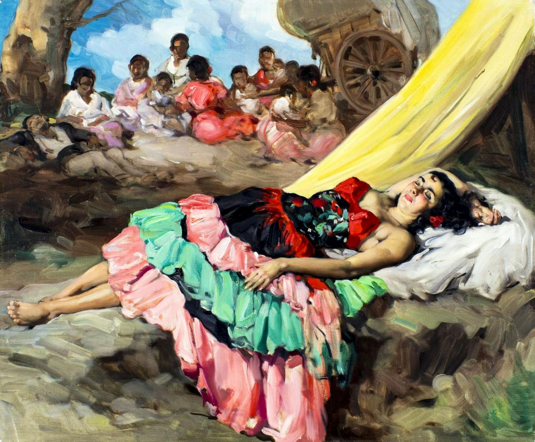 Francisco Sanchez Clement (Spain,1893-1968) oil (1 of 10)