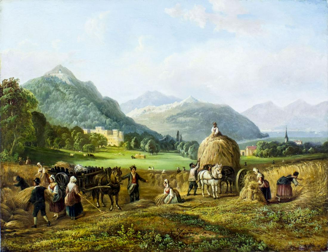 Antonin Zimmer (Czech,1819-1869) oil painting antique (1 of 15)