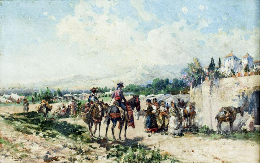 Manuel Mensa Salas (Spain,1875-1950) oil painting (1 of 16)