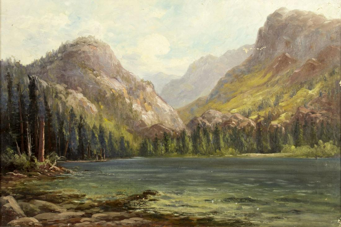 Frank Lucien Heath (CA,OR,1857-1921) oil painting (1 of 10)