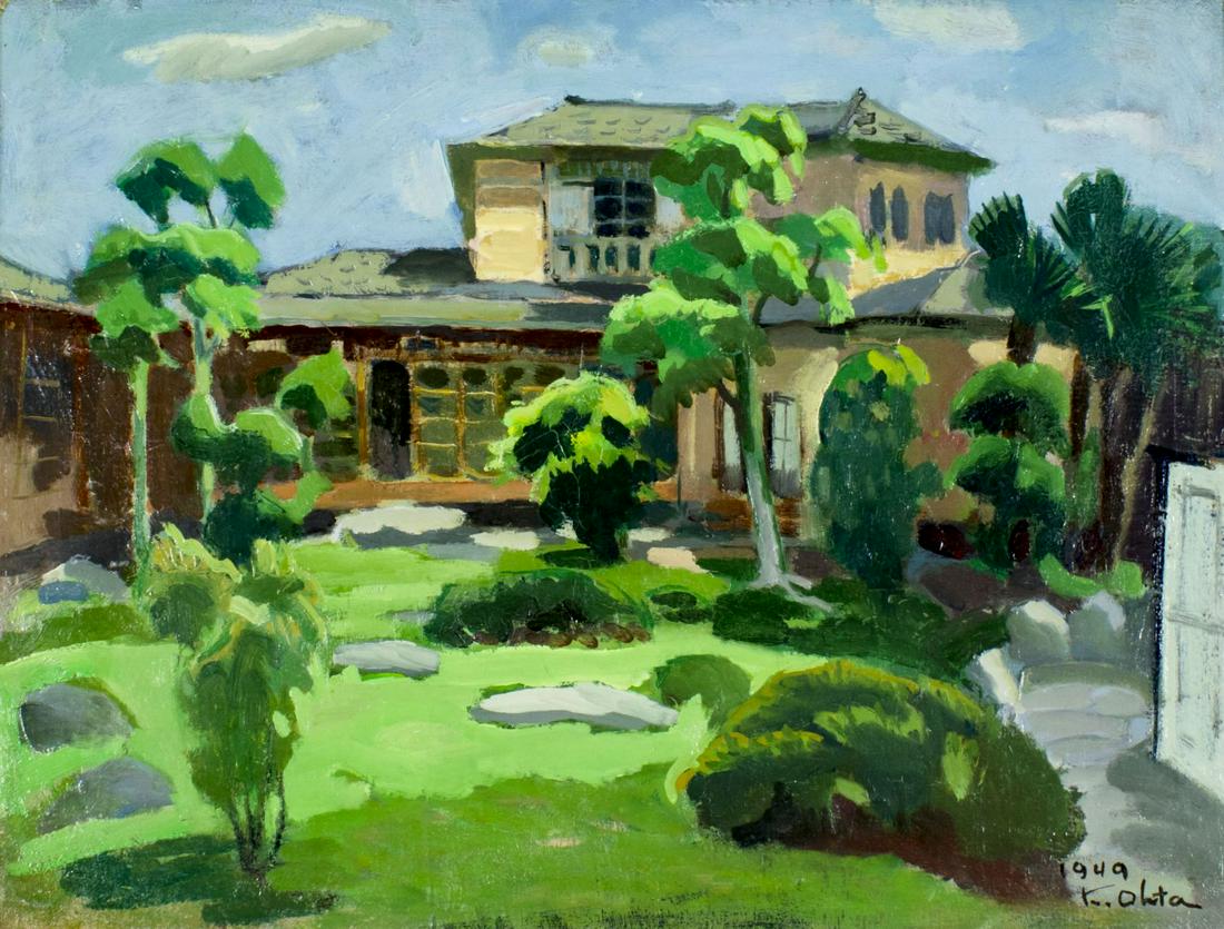Kijiro Ota (Japan,1883-1951) oil painting (1 of 12)