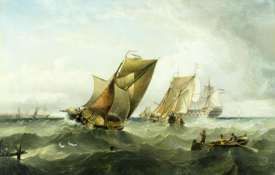 Henry Redmore (UK,1820-1887) oil painting antique (1 of 19)