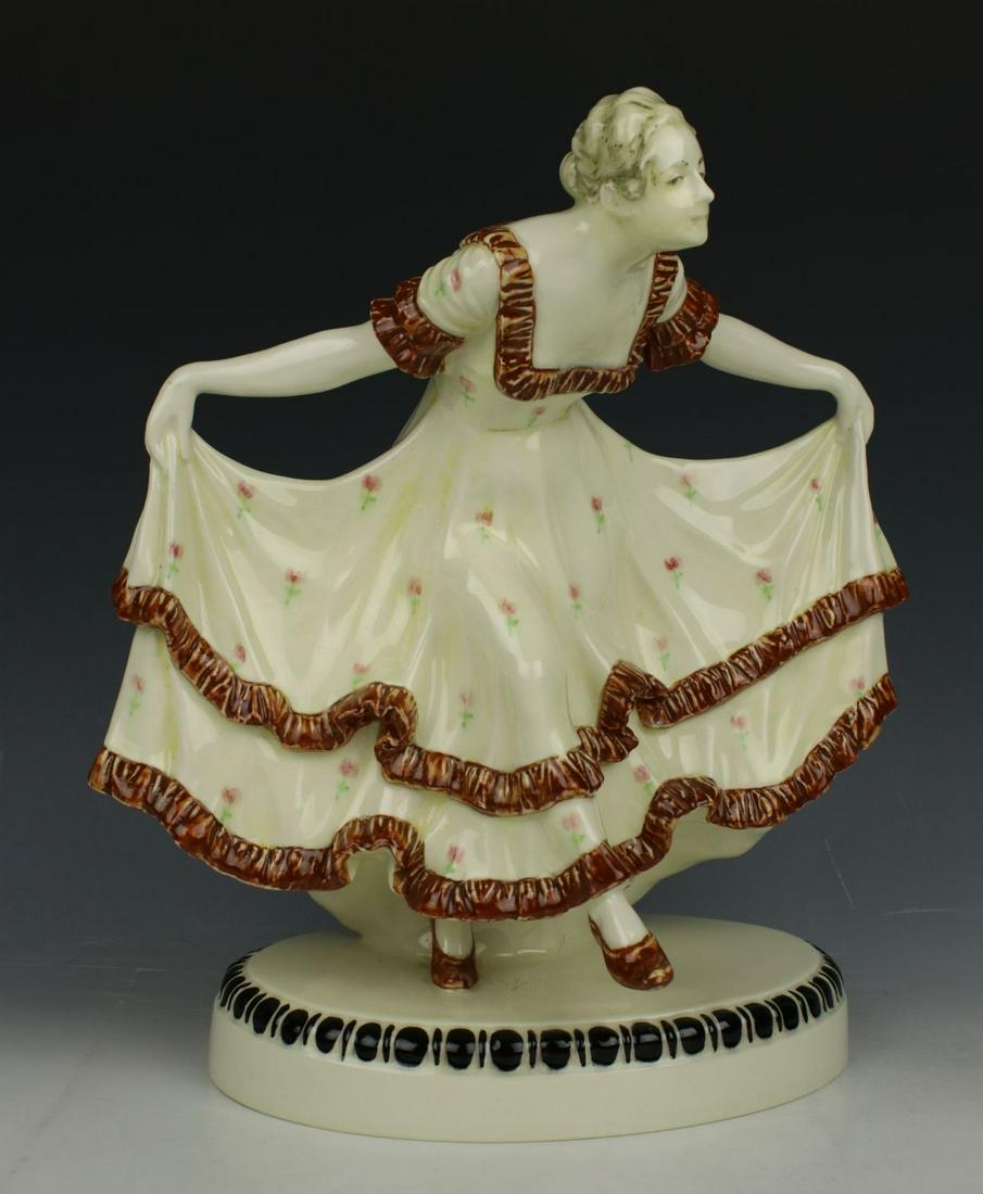 Antique Austrian J. Meier figurine "Dancing Lady" (1 of 10)
