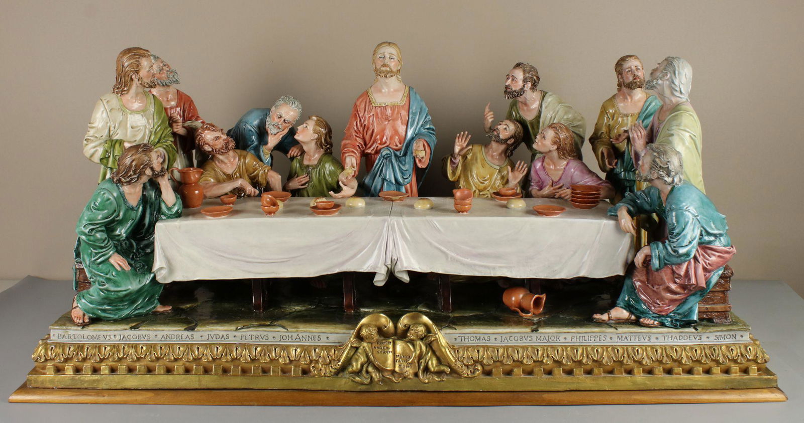 36" Capodimonte Bruno Merli Figurine "Last Supper" (1 of 10)