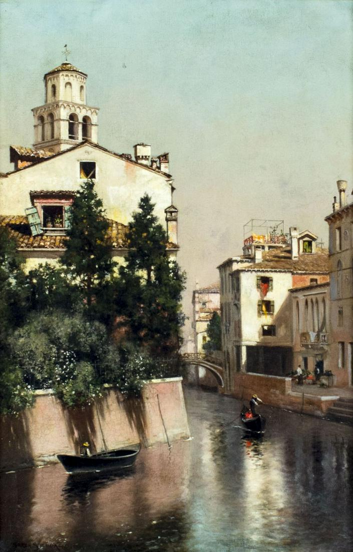 Warren Sheppard (NJ,1858-1937) oil painting antique (1 of 17)