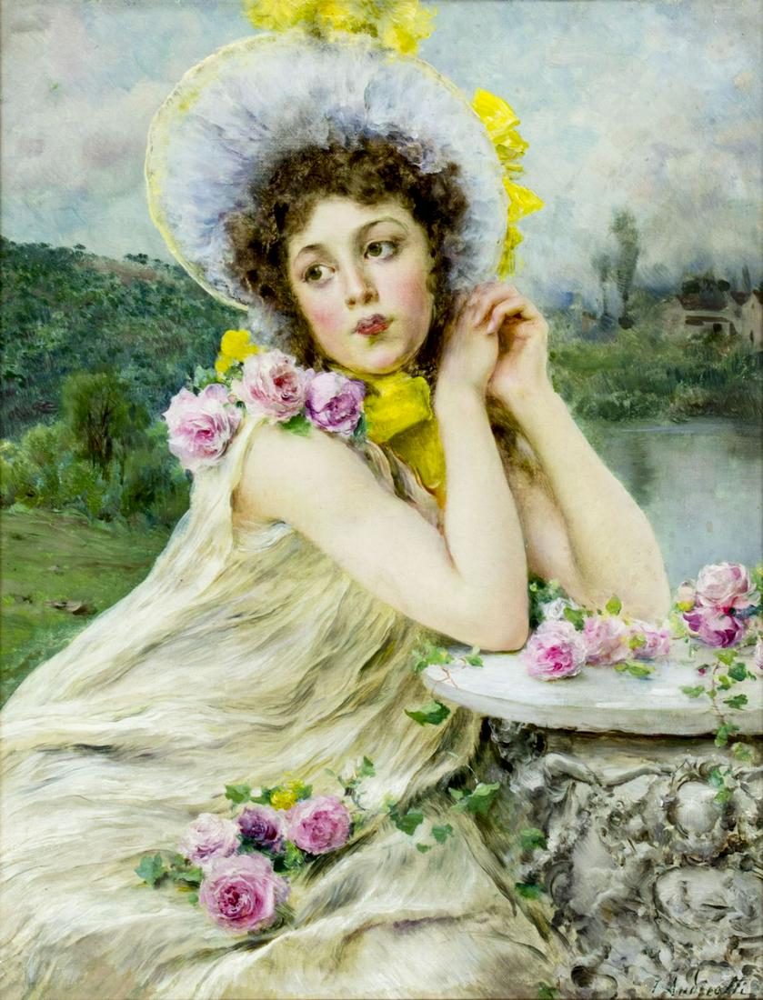 Federico Andreotti (Italy,1847-1930) oil painting (1 of 17)