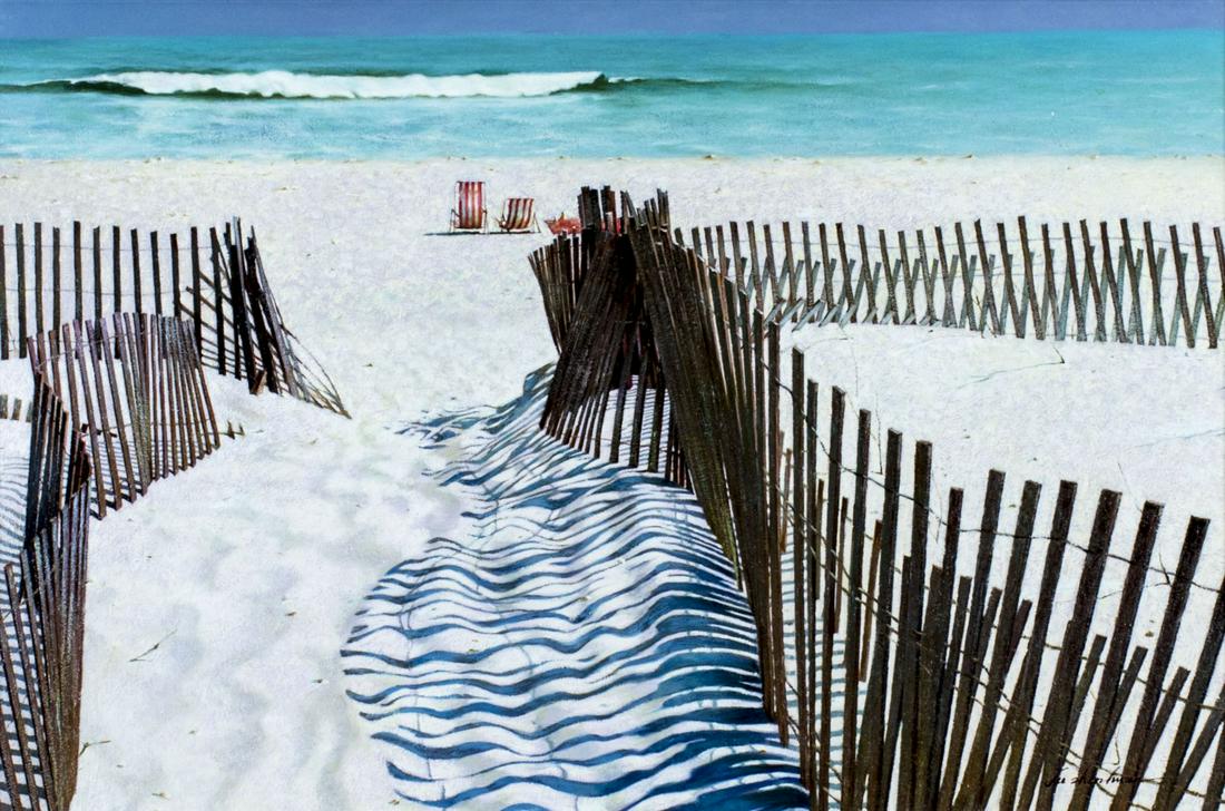 Zhen Huan Lu (NY,China,b 1950) oil painting (1 of 12)