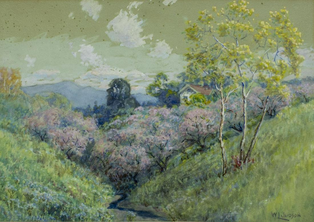 William Lees Judson (CA,1842-1928) watercolor painting (1 of 17)