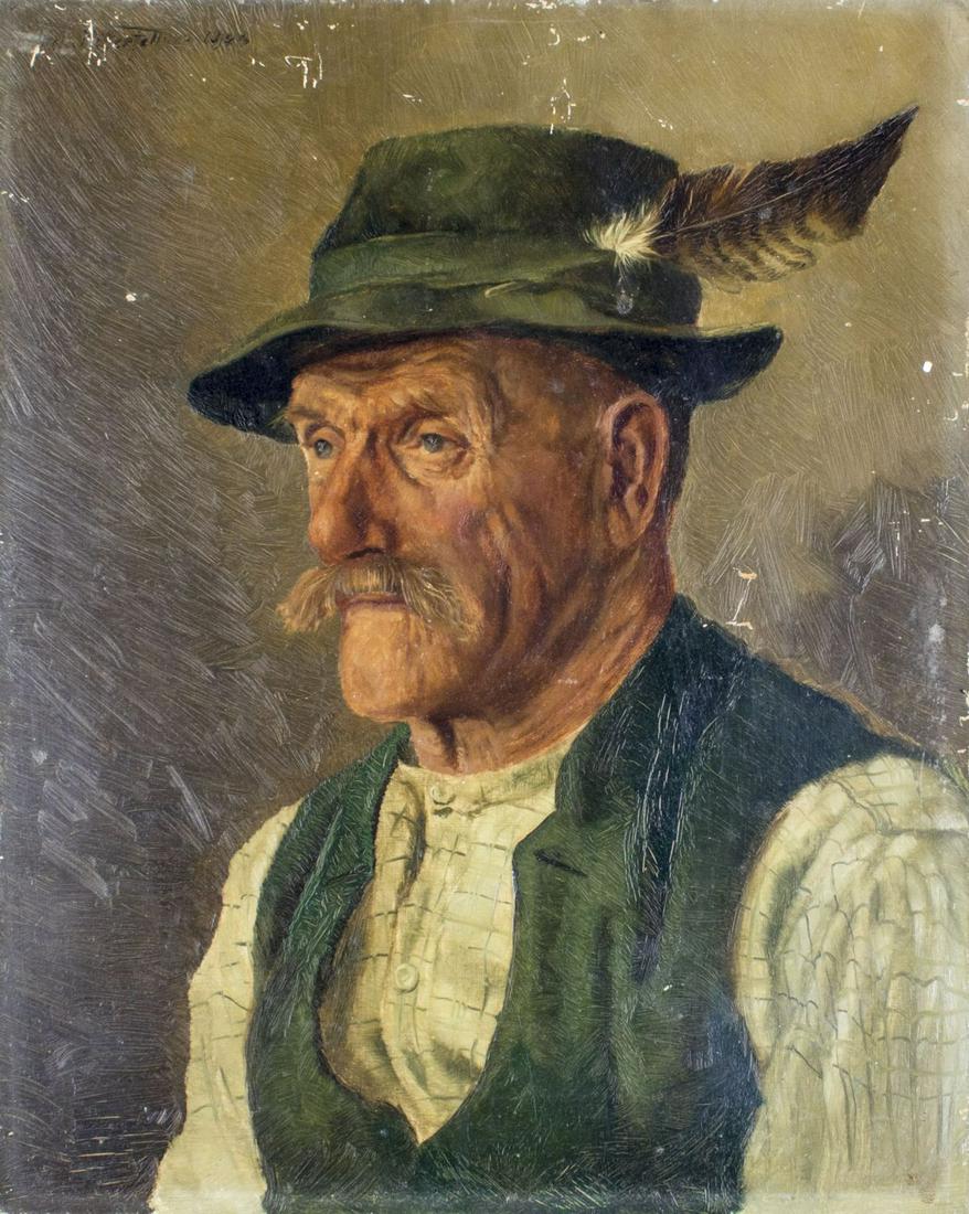 Andreas Mitterfellner (German,1912-1972) oil painting (1 of 12)