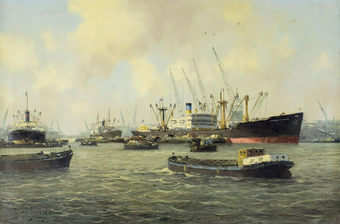 Marinus Johannes de Jongere (Dutch,1912-1978) oil (1 of 14)