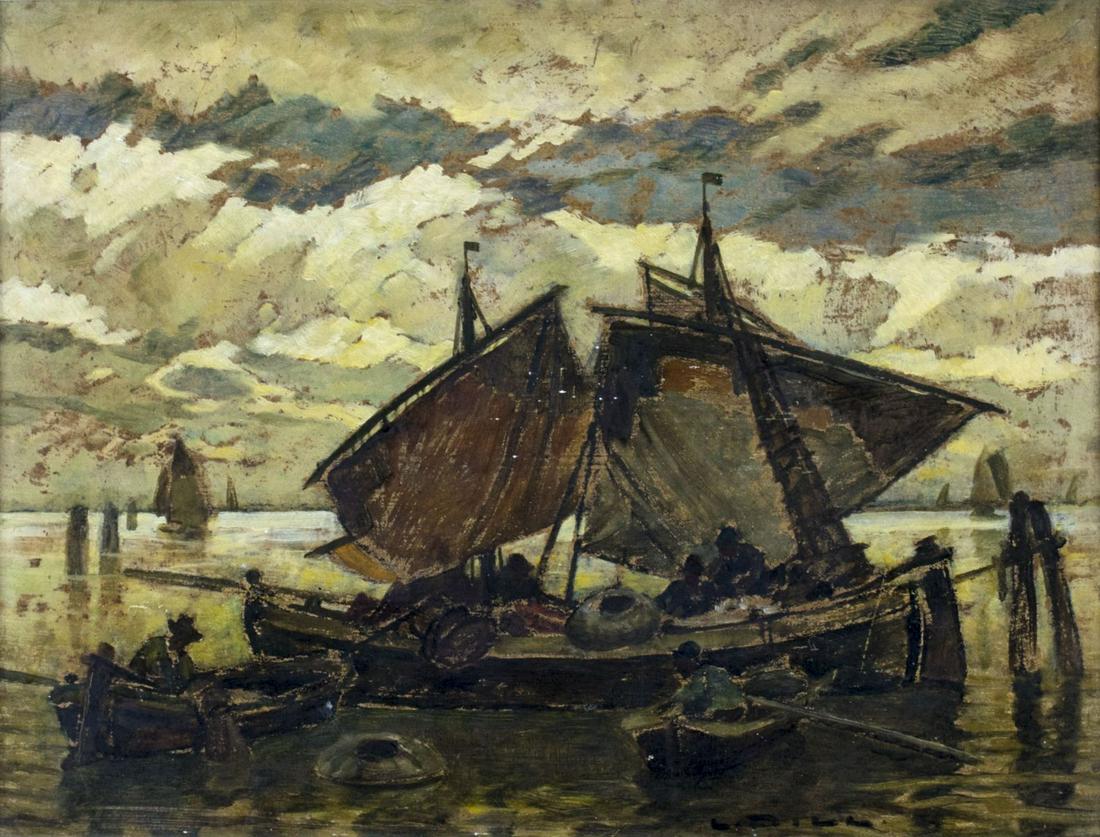 Ludwig Dill (German,1848-1940) oil painting antique (1 of 12)