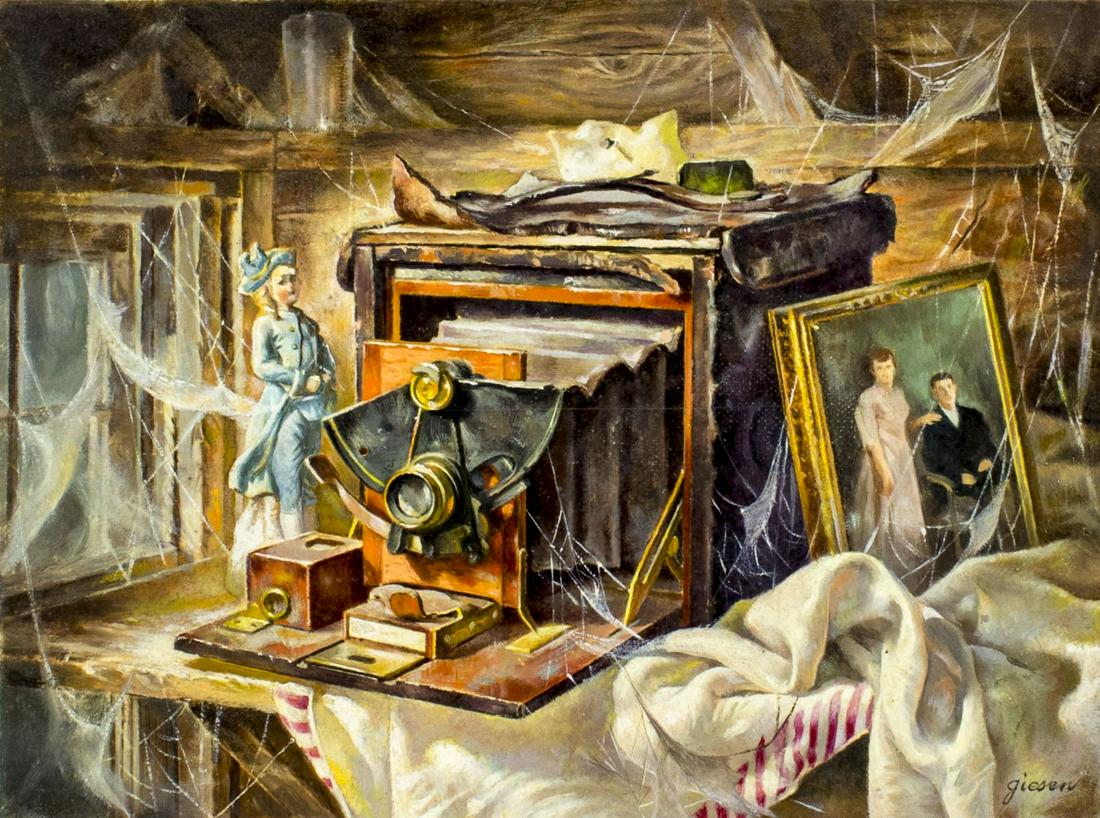 Herman Giesen (Dutch,b 1942) oil painting (1 of 12)