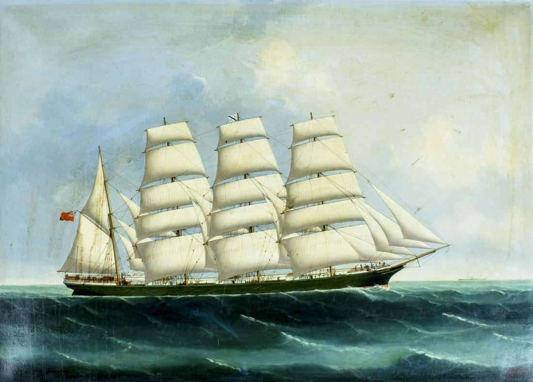 Fong Lai (India,China,1839-1910) oil painting antique (1 of 12)