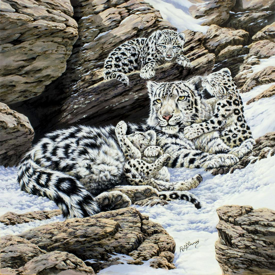 R G Finney (WY,20C) acrylic painting (1 of 12)